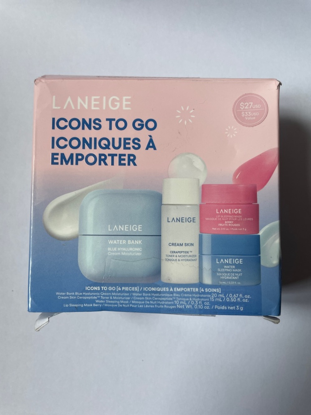 New Laneige 4 piece gift set